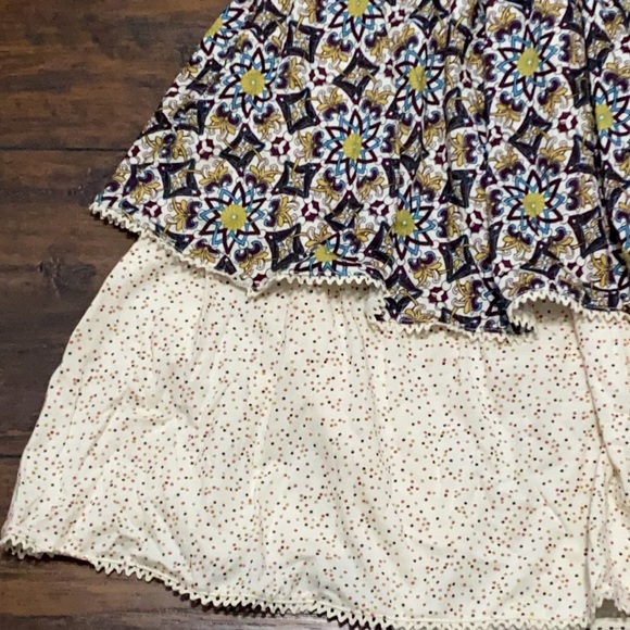 Jovovich~Hawk boho halter top tiered sundress NWT S - Picture 4 of 9